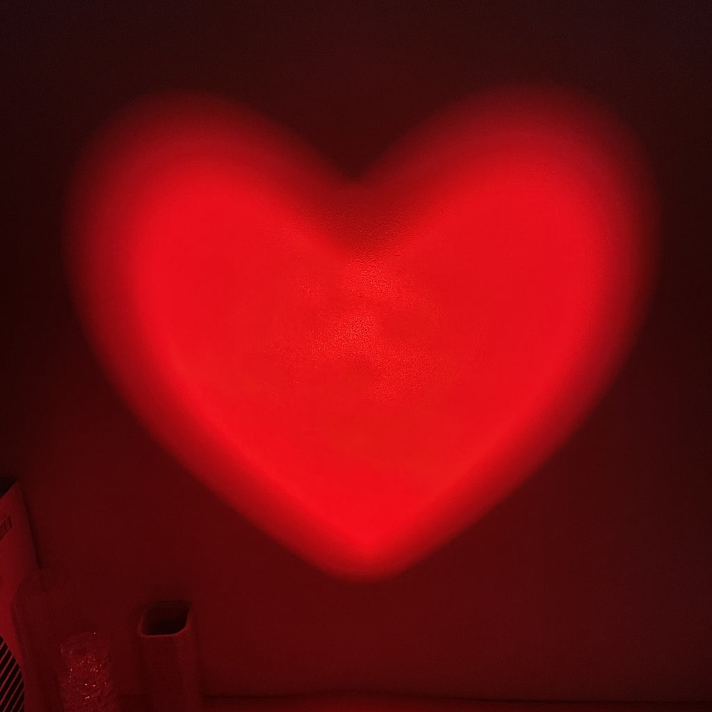 Red Heart Projection Mood Light, Party Atmosphere, Mood Lighting, Contemporary Light, Stylish Decor, Compact Design, Durable Material, Tabletop Light, Projection Lamp, Home Decorators, Cozy Ambiance