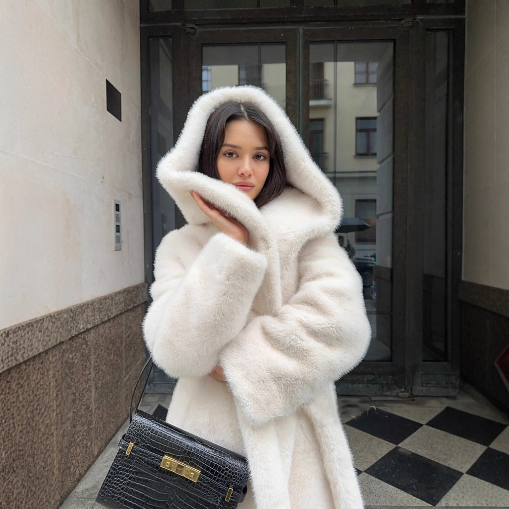 Long Hooded Coat For Women