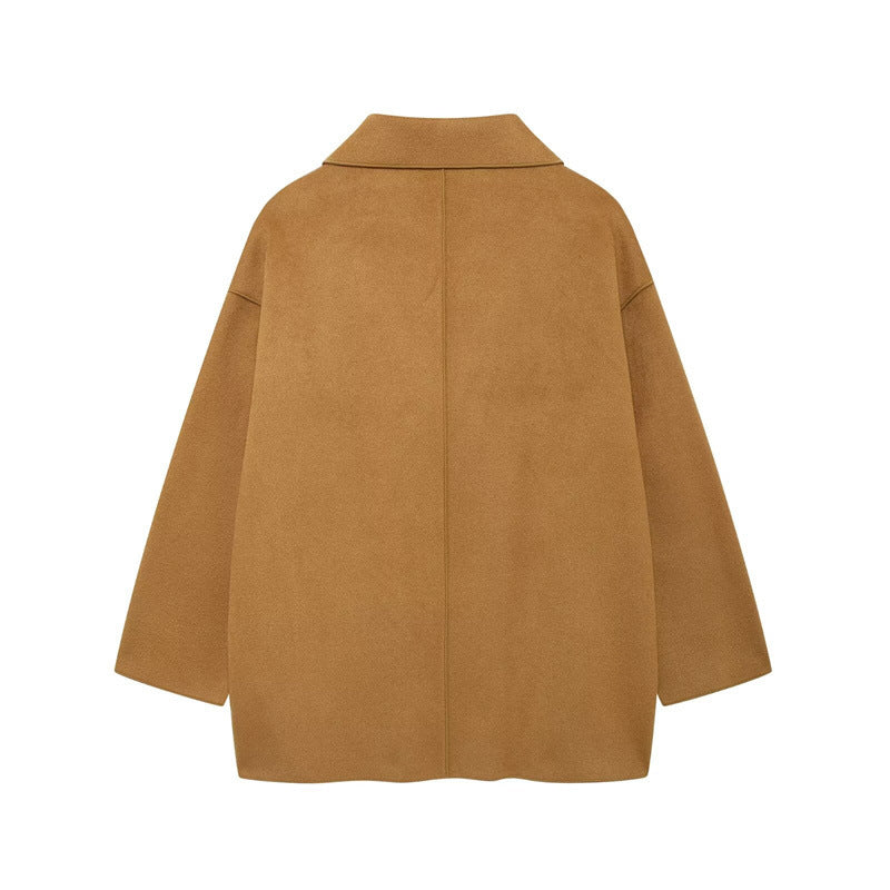 Women's Clothing Double-sided Woolen Coat