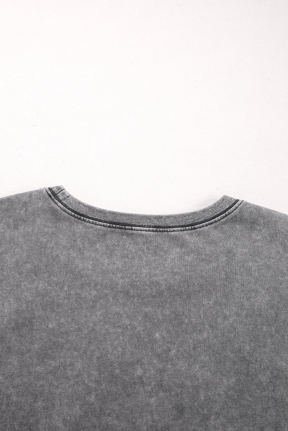 Philippine Gray Mineral Wash Half Sleeve Boyfriend Vintage T Shirt