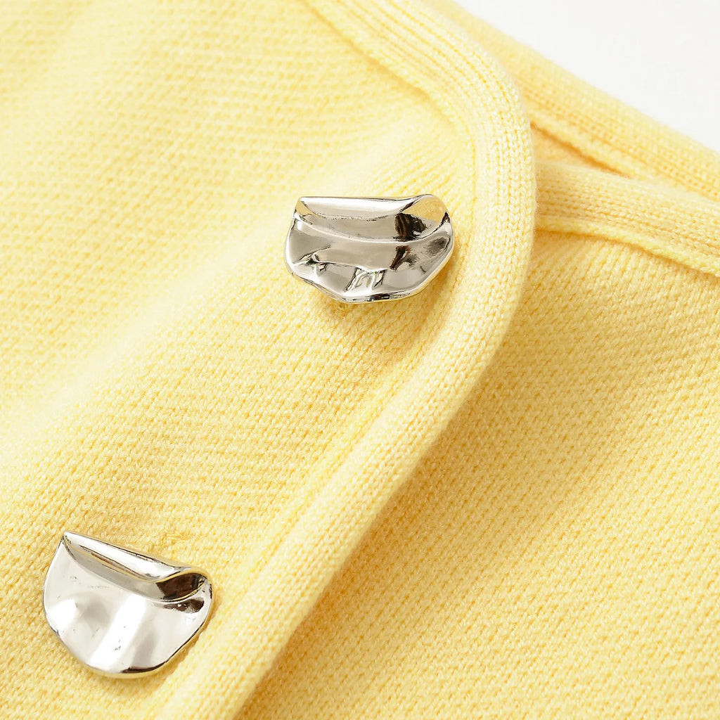 Women's clothing 2025 spring and summer European and American style buttons and small vest suspender top for women