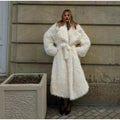 White Overknee Long Coat For Women